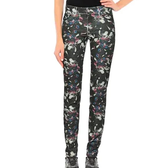 GUESS Annette Midrise Stretch Jeans in Floral Print Twill Size 26 Brand New - Picture 1 of 11